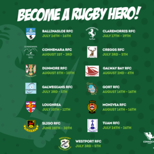 Summer rugby camp venues