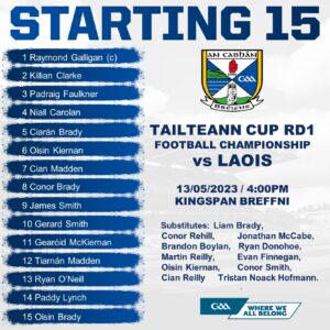 Cavan team to play Laois 