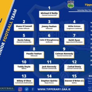 Tipperary team to play Meath